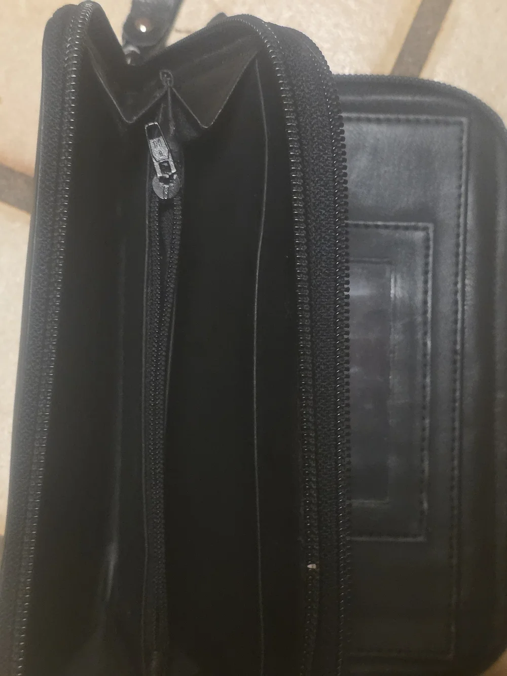 Wilsons Leather Black Leather Tote with Matching Wallet Set
